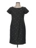 Robbie Bee Graphic Gray Casual Dress Size 6 - photo 1