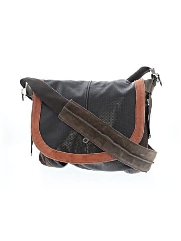 Cole Haan Leather Messenger (view 1)