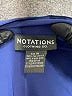 Notations 100% Polyester Blue 3/4 Sleeve Blouse Size M - photo 7