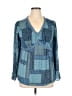 Venezia 100% Polyester Blue Long Sleeve Blouse Size 14 (1) - photo 1