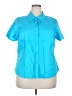 Venezia Blue Short Sleeve Blouse Size 18 - 20 Plus - photo 1