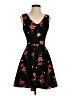 Soprano Floral Black Casual Dress Size XS - photo 1