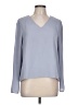 T Tahari 100% Polyester Gray Long Sleeve Blouse Size L - photo 1