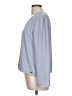 T Tahari 100% Polyester Gray Long Sleeve Blouse Size L - photo 5