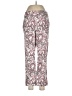 EMALINE Paisley Pink Casual Pants Size 8 - photo 1