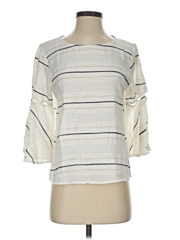 Waverly Grey 3/4 Sleeve Blouse (view 1)
