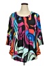 Assorted Brands Black 3/4 Sleeve Blouse Size 3X - photo 1