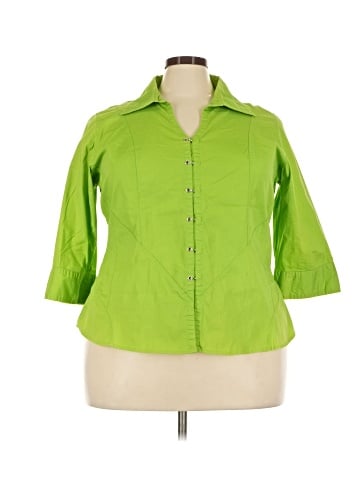 Carolina Colours 3/4 Sleeve Button-Down Shirt (view 1)