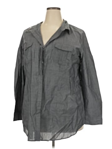 Serena Williams Signature Statement 3/4 Sleeve Button-Down Shirt (view 1)