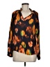 Marie Oliver Orange Long Sleeve Blouse Size M - photo 1