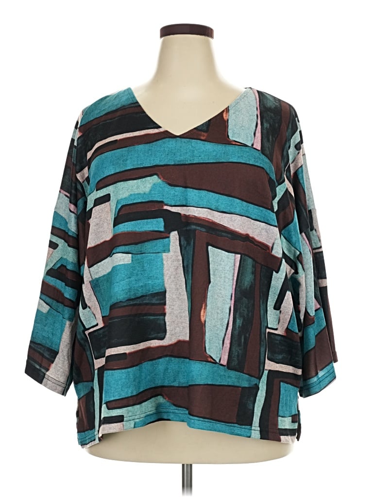 Pre-owned Suzanne Betro Pullover Sweater In Teal