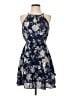 Blue Rain 100% Polyester Floral Blue Cocktail Dress Size XS - photo 1