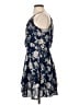 Blue Rain 100% Polyester Floral Blue Cocktail Dress Size XS - photo 5