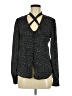 Lulus 100% Polyester Polka Dots Black Long Sleeve Blouse Size M - photo 1