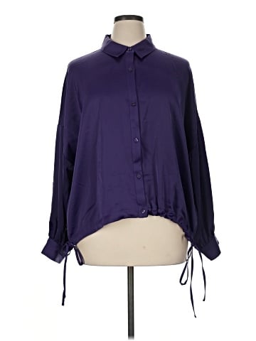 Peace Love World Long Sleeve Blouse (view 1)
