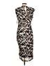 DKNY Animal Print Brown Cocktail Dress Size 12 (petite) - photo 2