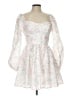 City Studio Floral White Cocktail Dress Size L - photo 1