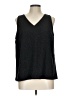 Nine West 100% Polyester Black Sleeveless Top Size L - photo 1