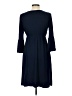 Soprano Solid Blue Casual Dress Size L - photo 2