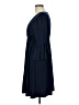 Soprano Solid Blue Casual Dress Size L - photo 5