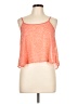 Mine 100% Polyester Orange Sleeveless Blouse Size L - photo 1