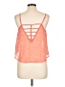 Mine 100% Polyester Orange Sleeveless Blouse Size L - photo 2