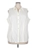 White Stag Ivory Sleeveless Blouse Size 18/20W - photo 1