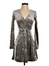Forever 21 Metallic Silver Cocktail Dress Size S - photo 1