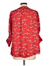 dalia 100% Polyester Red 3/4 Sleeve Blouse Size L - photo 2