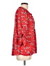 dalia 100% Polyester Red 3/4 Sleeve Blouse Size L - photo 4