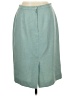 Le Suit 100% Polyester Solid Teal Formal Skirt Size 10 - photo 2