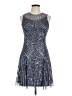 Aidan Mattox 100% Polyester Blue Cocktail Dress Size 10 - photo 1