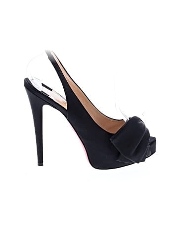 Christian Louboutin Satin Vendome Nodo Sling back Pumps 140mm  (view 1)