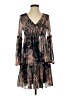 Assorted Brands Paisley Brown Casual Dress Size 4 - photo 1