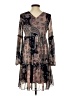 Assorted Brands Paisley Brown Casual Dress Size 4 - photo 2