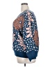 Evy's Tree 100% Cotton Floral Blue Pullover Sweater Size 2X - photo 5
