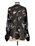 Sanctuary 100% Polyester Camo Black Long Sleeve Blouse Size S - photo 2