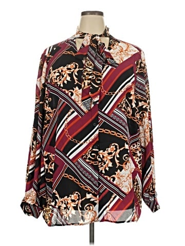 Ashley Stewart Long Sleeve Blouse (view 1)
