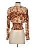 Tiny 100% Rayon Brown 3/4 Sleeve Blouse Size S - photo 2