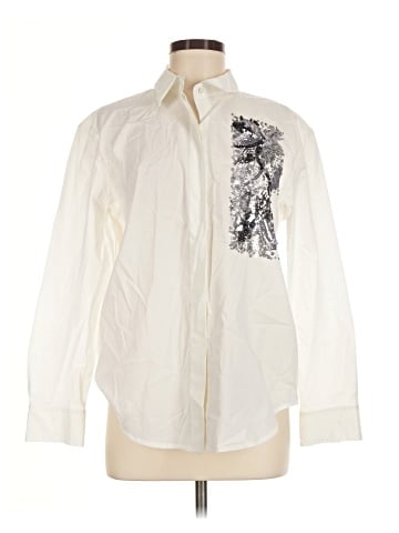 Donna Karan New York Long Sleeve Button-Down Shirt (view 1)