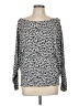 Lovestitch Animal Print Silver Long Sleeve Top Size L - photo 1
