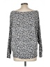 Lovestitch Animal Print Silver Long Sleeve Top Size L - photo 2