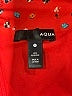 Aqua 100% Polyester Paisley Red Casual Skirt Size S - photo 4