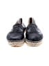 Chanel 100% Leather Black Flats Size 4 - photo 2