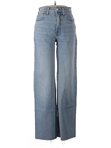 Madewell The Tall Perfect Vintage Wide-Leg Crop Jean in Altoona Wash: Raw-Hem Edition (view 1)