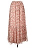 First Love 100% Polyester Floral Red Casual Skirt Size L - photo 1