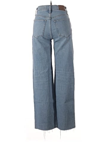 Madewell The Tall Perfect Vintage Wide-Leg Crop Jean in Altoona Wash: Raw-Hem Edition (view 2)