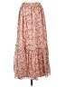 First Love 100% Polyester Floral Red Casual Skirt Size L - photo 2