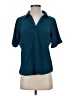 Calvin Klein Teal Short Sleeve Blouse Size P (petite) - photo 1