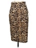 Sequin Hearts Animal Print Brown Casual Skirt Size S - photo 1